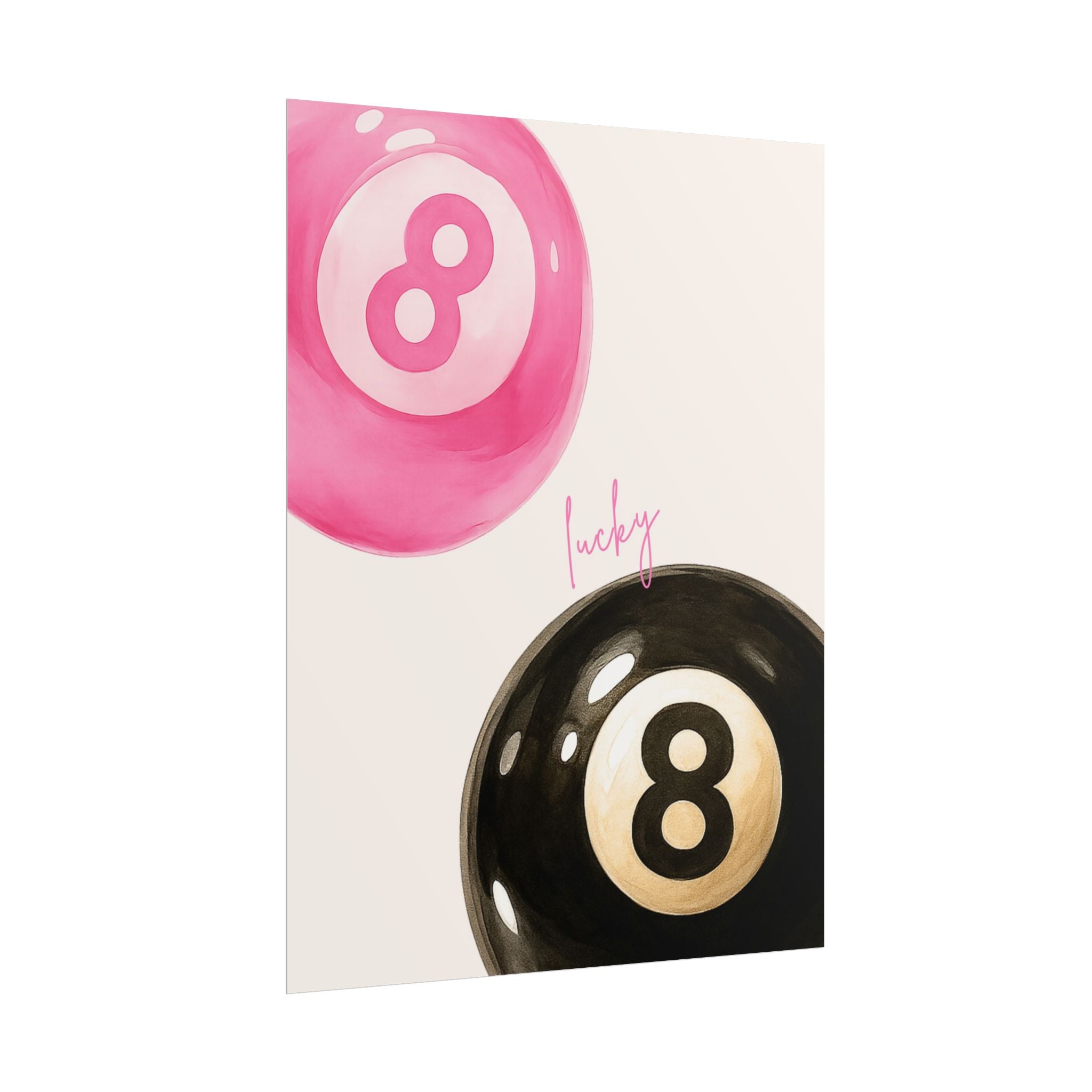 Lucky 8 Ball Poster ( 18 x 24 in )