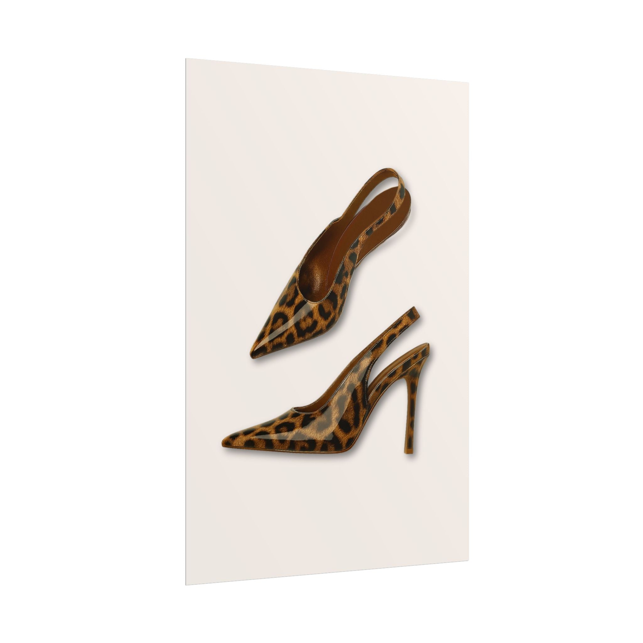 Leopard Print Stilettos Poster — Fashion Wall Art ( 18 x 24 in )
