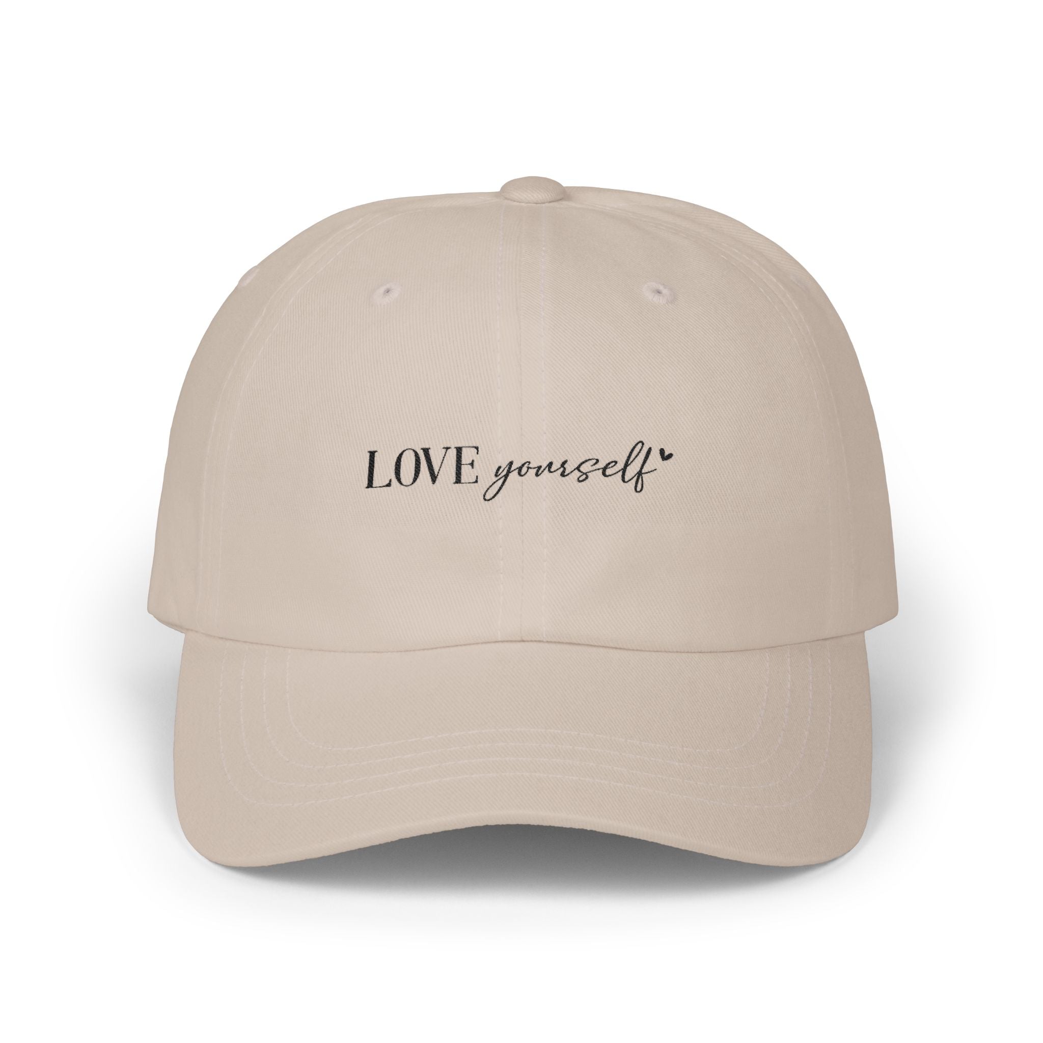 Dad Cap – "LOVE yourself" Minimal Embroidered Baseball Hat