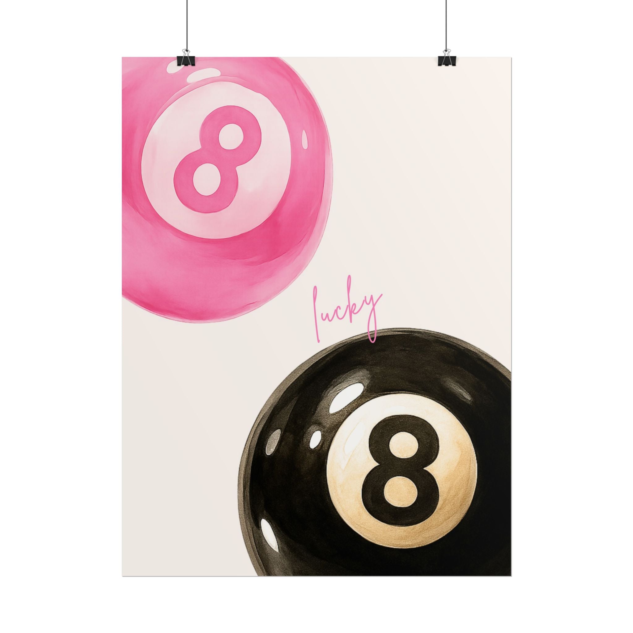 Lucky 8 Ball Poster ( 18 x 24 in )