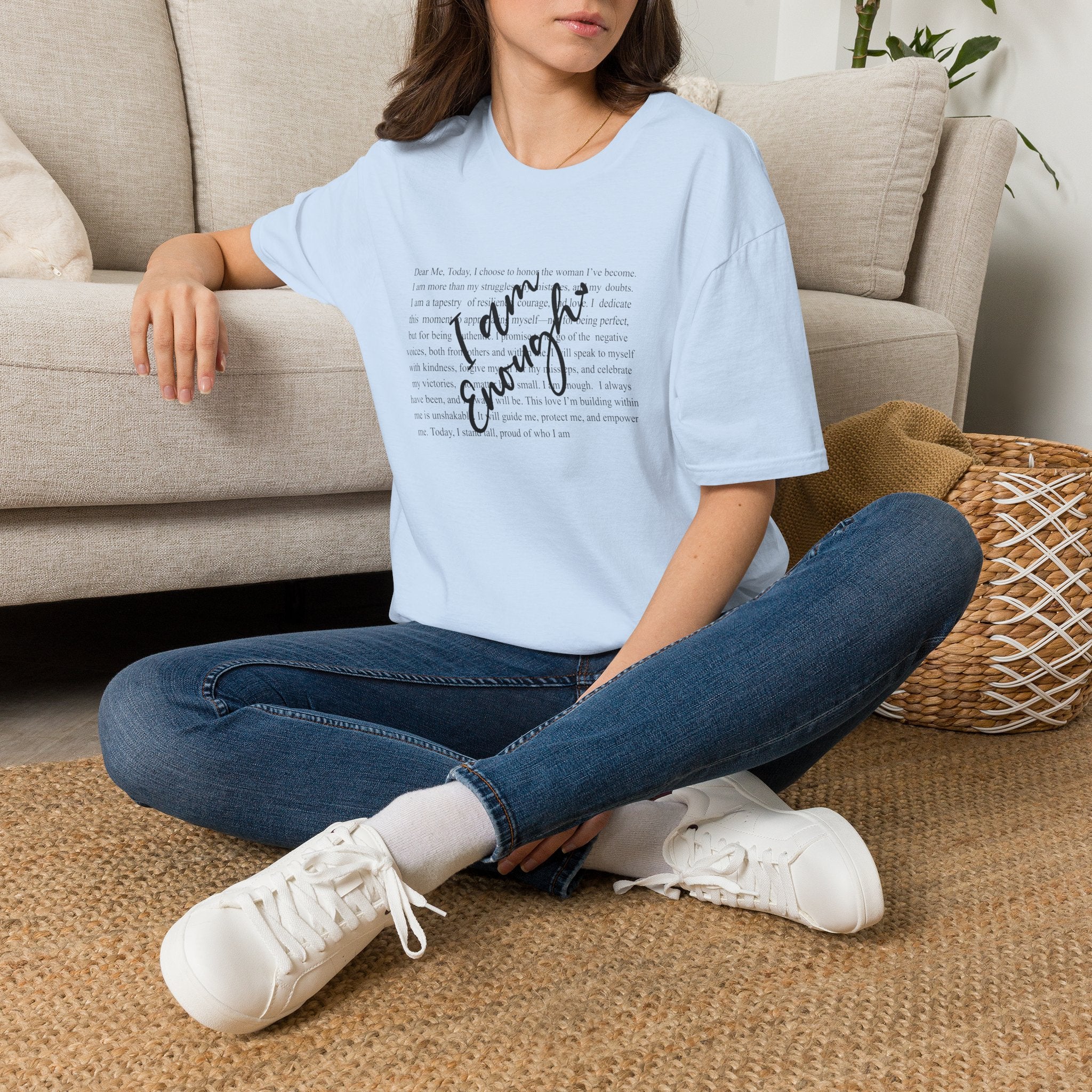 I Am Enough T-Shirt — Inspirational Self-Love Graphic Tee
